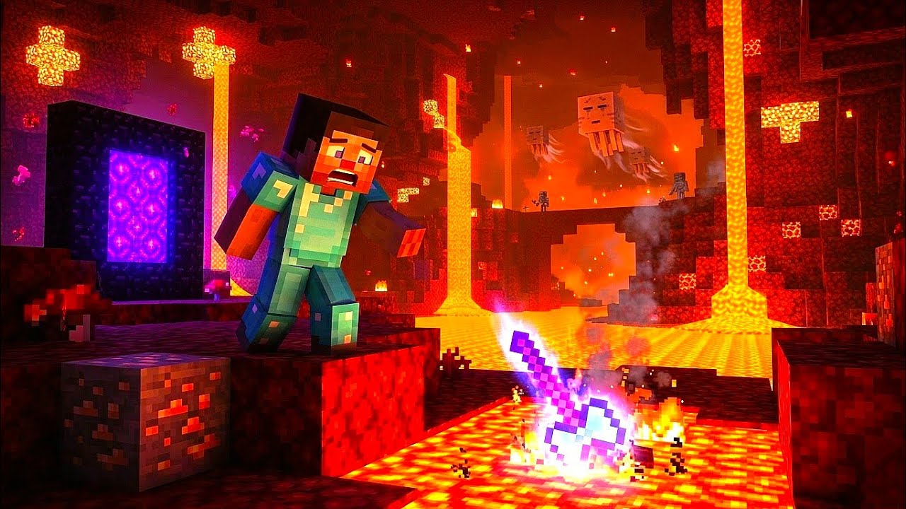 I Went To Nether And Lost My Diamond AXE - MINECRAFT - PART 16 - YouTube