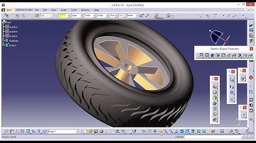CATIA V5 | CAR RUBBER TYRE DESIGN | PART DESIGN | GENERATIVE SHAPE DESIGN | TUTORIAL | FOR BEGINNERS