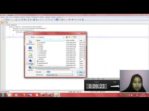 • Membuat Program Sederhana Java Menggunakan Notepad++