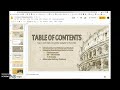 Creating a Linked Table of Contents Quiz