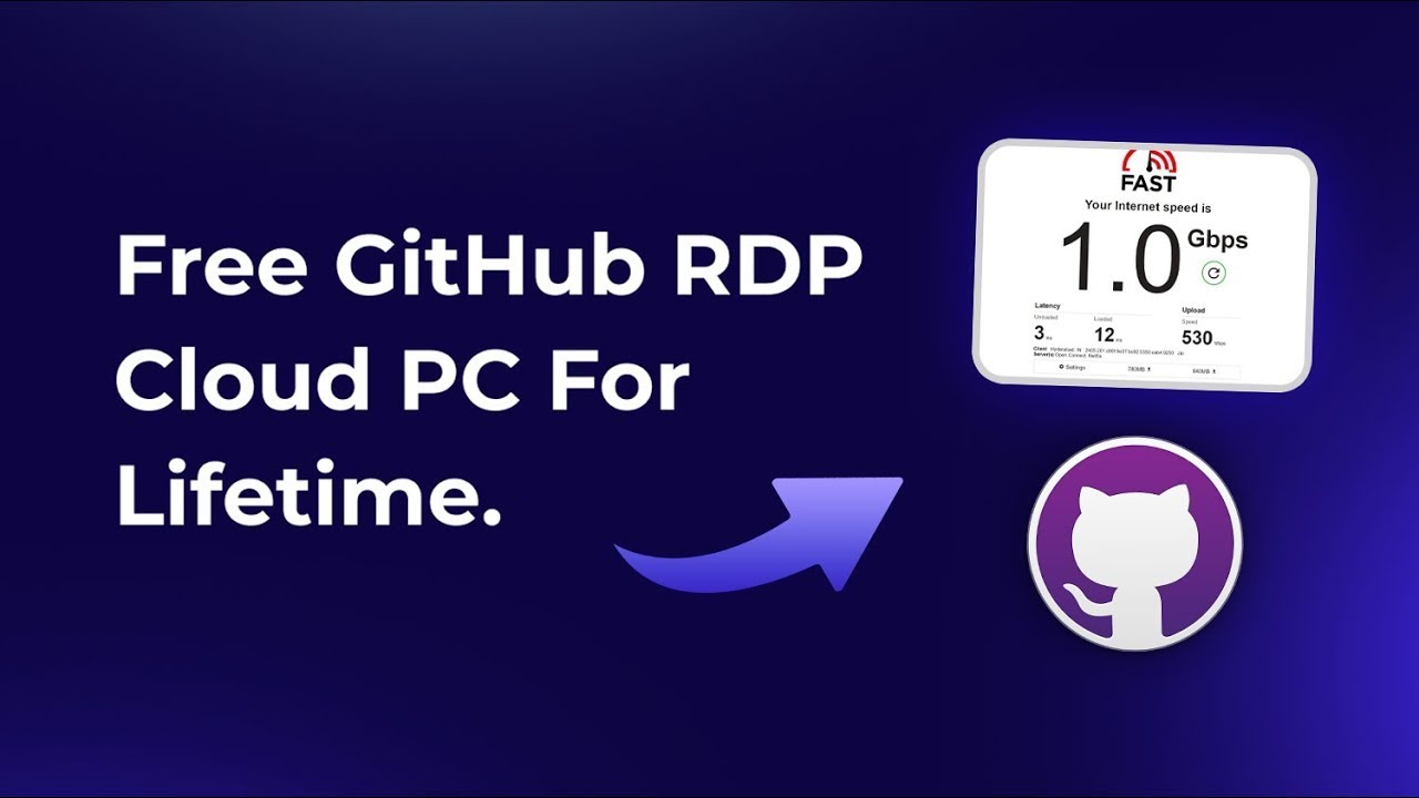 Free GitHub RDP Cloud PC For Unlimited Days - 8GB RAM + 256GB Storage and Admin Access