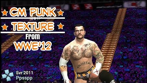CM Punk texture for svr 11/2k19 ppsspp