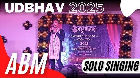 Solo Singing | UDBHAV 2025 | ABM fresher party (CSA) #freshers #csa #ganeshvandana 