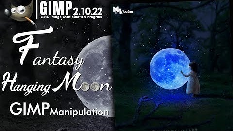 Fantasy Hanging Moon GIMP Manipulation | Photoshop editing in gimp | Codingcreator