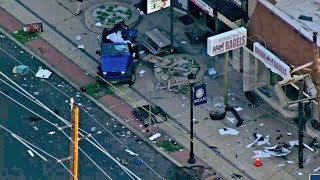 Driver killed after Jeep slams into row of stores in NJ