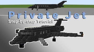 MINECRAFT - How to Build a Private Jet - Easy Step-by-step Tutorial