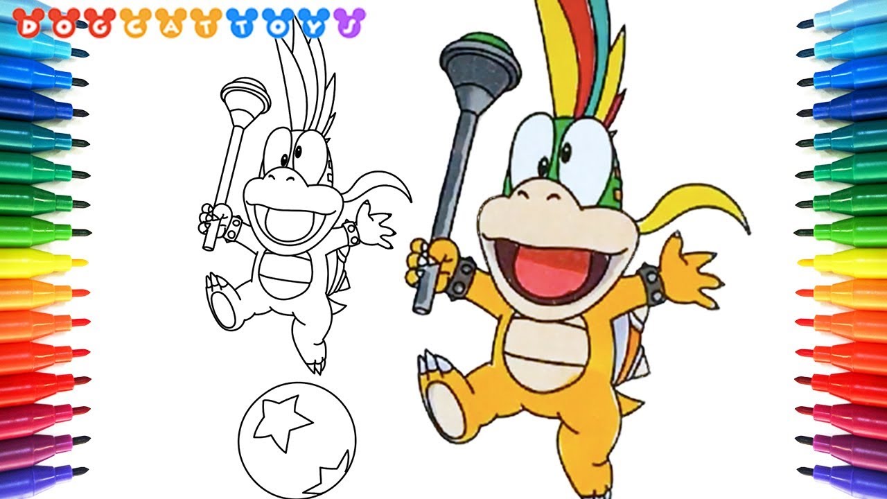 How to Draw Super Mario Bros, Lemmy of Koopalings #214 | Drawing ...