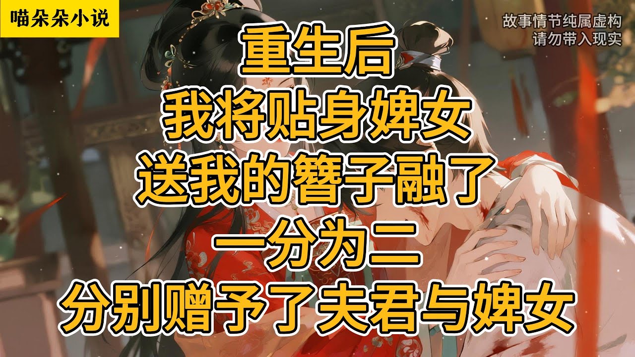 重生后，我将贴身婢女送我的簪子融了，一分为二，分别赠予了夫君与婢女。#一口氣看完 #小说 #小説 #故事