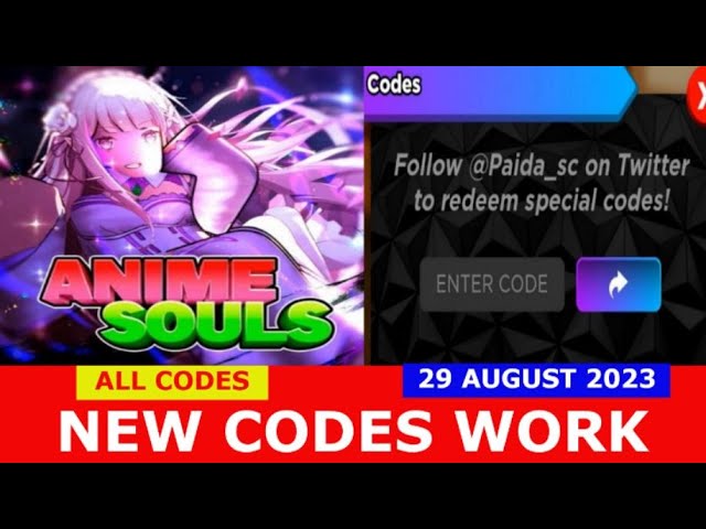 UPDATE 🤩 ANIME SOULS SIMULATOR CODES - ROBLOX ANIME SOULS