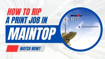 How to RIP a Job in Maintop DTP – A Step-by-Step Guide