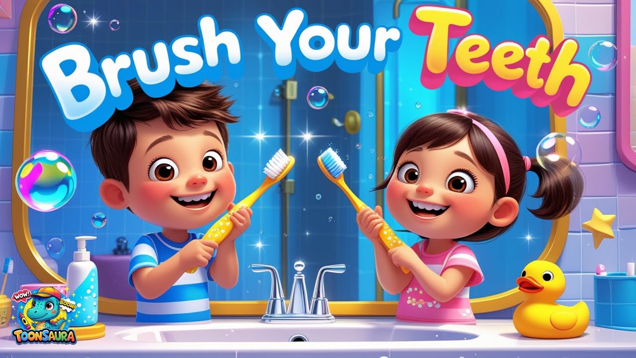 Brush Your Teeth Song | Toonsaura Nursery Rhymes & Kids Songs - YouTube