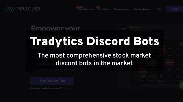Tradytics Discord Bot - The Most Comprehensive Stock Market Discord Bot in the Market