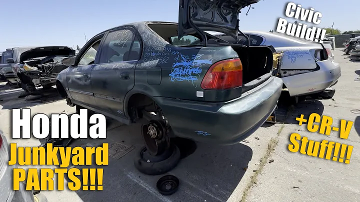 Junkyard Search for HONDA Parts - Civic Build AND CRV Build!!!