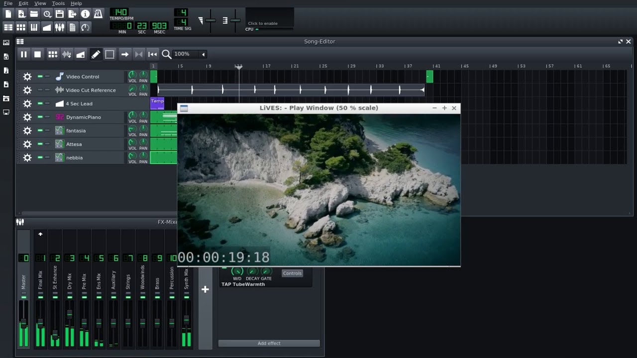 Scoring To Picture (LMMS Tutorial) and Channel/Blender Update
