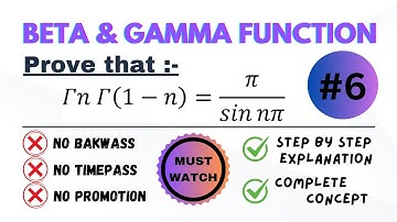 Beta and gamma function | problem #6 | unit : integral calculus | @campuswallahyt