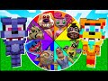 FOUND THE WHEEL OF FORTUNE CHEF MONKEY TALKING BEN HUGGY WUGGY SUN AND MOON FNAF IN MINECRAFT