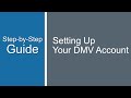 Create a dmv account to renew drivers license  id card  stepbystep