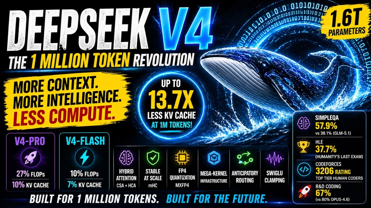 DeepSeek V4 Explained: The AI Model Destroying LLM's Limits - YouTube