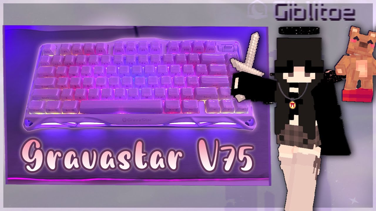 Bedwars Keyboard & Mouse Sounds with Handcam - Gravastar Mercury V75 Lavender Edition Unboxing