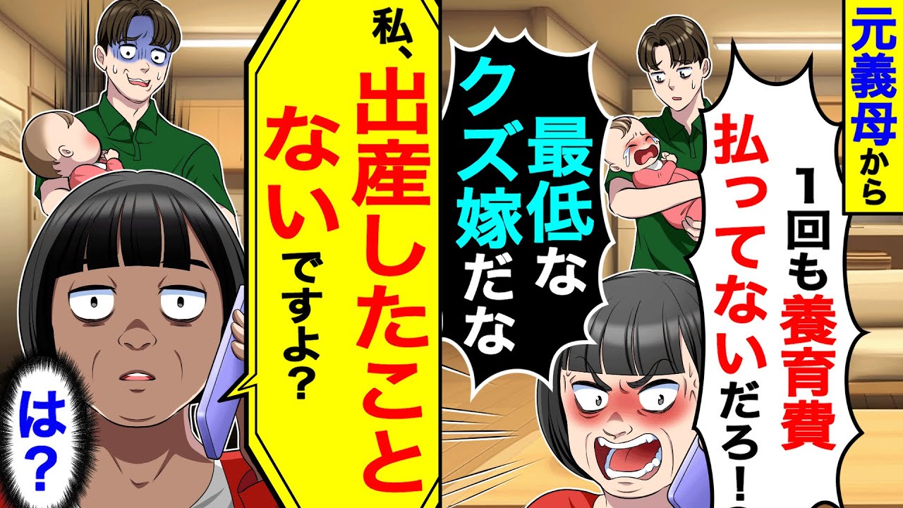 離婚後、元義母「１回も養育費払ってないだろ！最低なク◯嫁だな！」→私「私、出産したことないですよ？」 【総集編／新作あり】