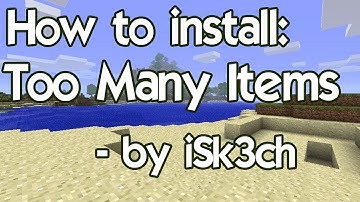 How To Install TooManyItems For MC 1.6.5/1.6.6