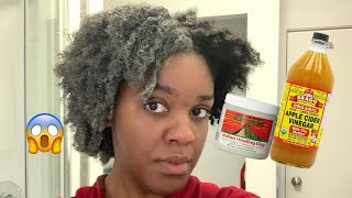 Trying Aztec Clay mask for the first time! Natural hair | peggypeg_