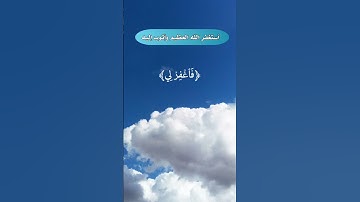 قال رب إني ظلمت نفسي فاغفر لي فغفر له -سورة القصص-القارئ🎙: هزاع البلوشي-(قرآن كريم)