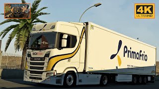 Scania 500S | Murcia - Algeciras | ETS2 Gameplay 4K   wheel cam