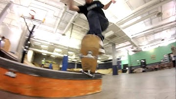 Nollie 180 to switch frontside crooked grind