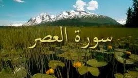 سورة العصر -الشيخ عبدالكريم الدغوش