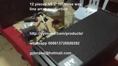 V8 line array production