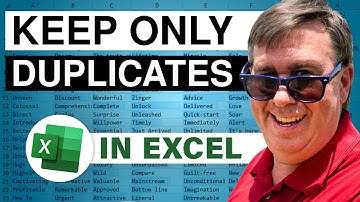 Excel KEEP Duplicates Delete Everything Else - Episode 2513