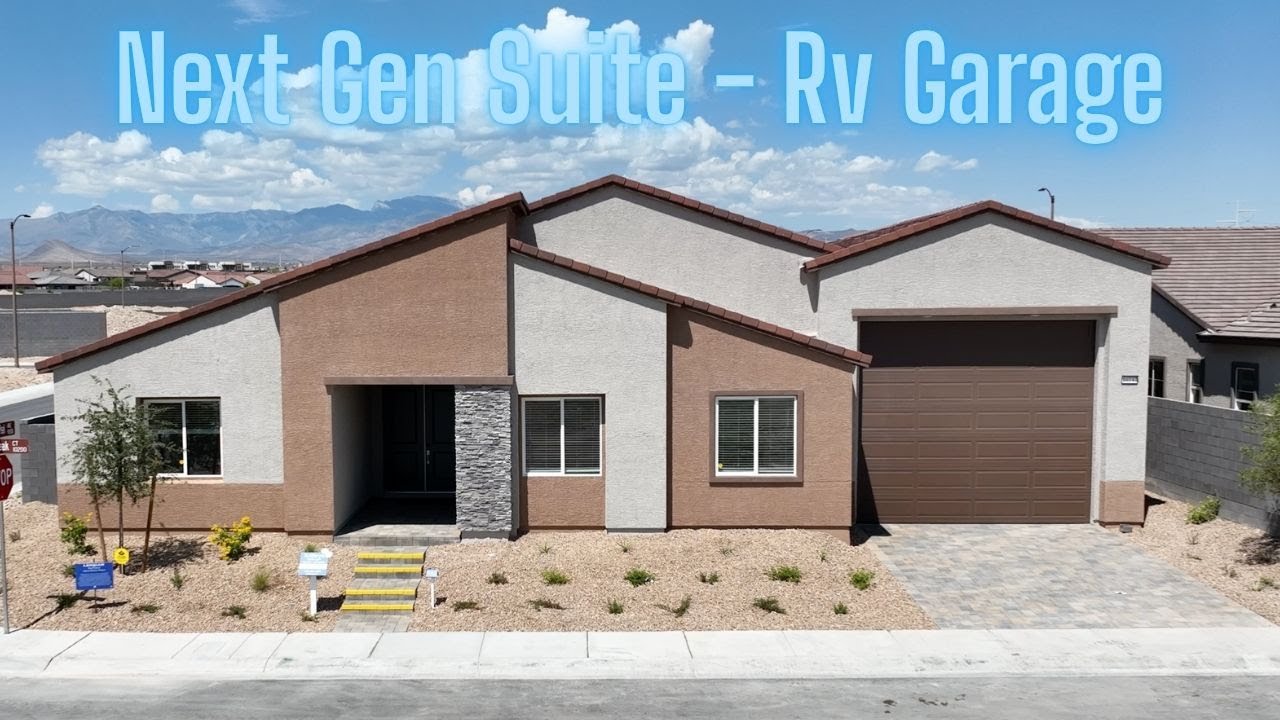 New Homes For Sale Northwest Las Vegas - Sunstone | $978k+ Kathryn w/RV Next Gen Suite - Alia Lennar
