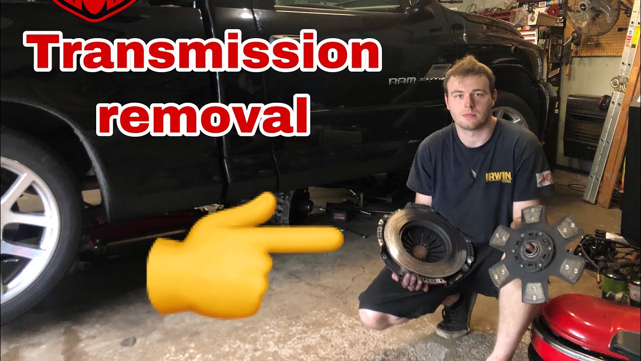 DODGE RAM SRT10 Makes to much horsepower.. Transmission removal and clutch overhall - YouTube