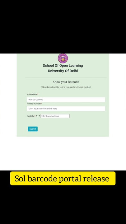 know your barcode number in just 1 min | sol barcode find online | #sol #solstudents #study #dusol