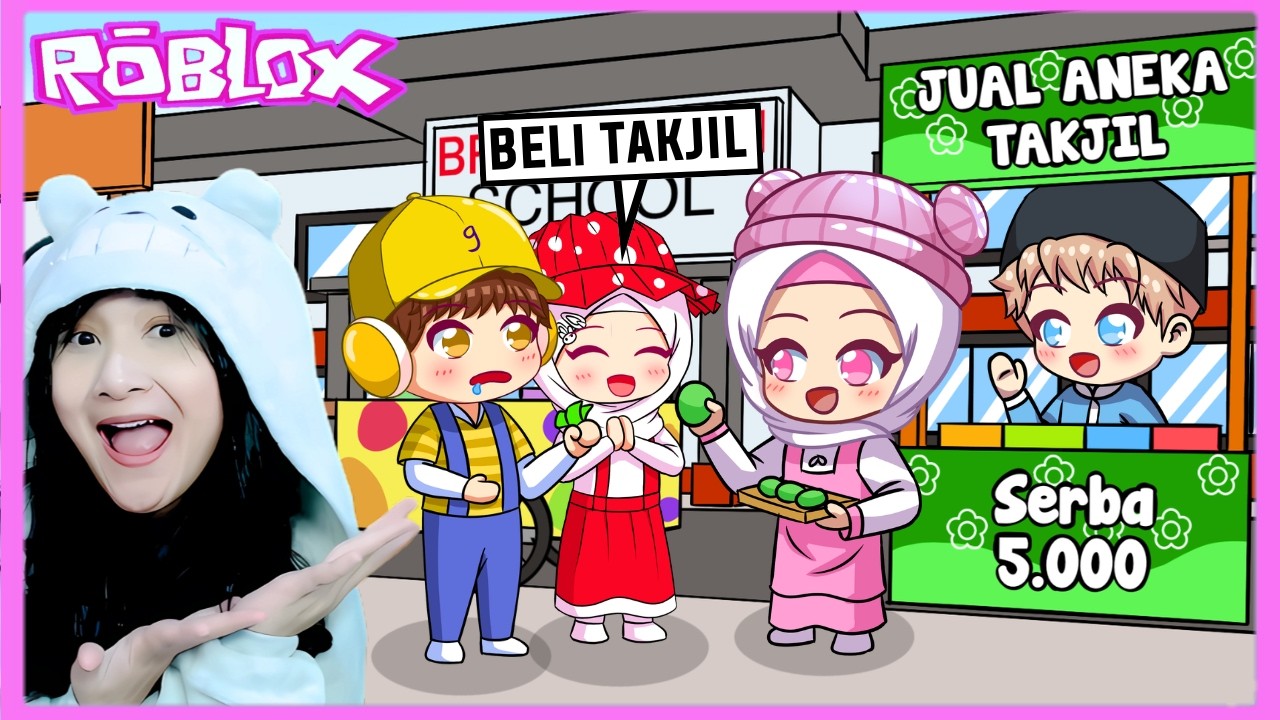 Aku dan Abangku Jadi Penjual Takjil di Brookhaven.. (ROBLOX)