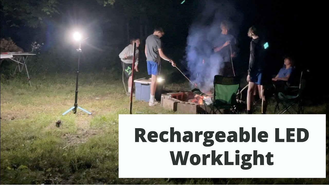 REVIEW: GoGonova Rechargeable LED Worklight with Stand - Great for the  Outdoors