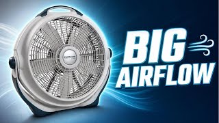 Lasko Wind Machine 20 Air Circulator Fan – 3-Speed, Gray (Model 3300)