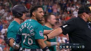 Framber Valdez gives up a home run, then hits Caballero and the benches clear