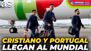 La llegada de CRISTIANO RONALDO y PORTUGAL a ESTADOS UNIDOS para el MUNDIAL 2026
