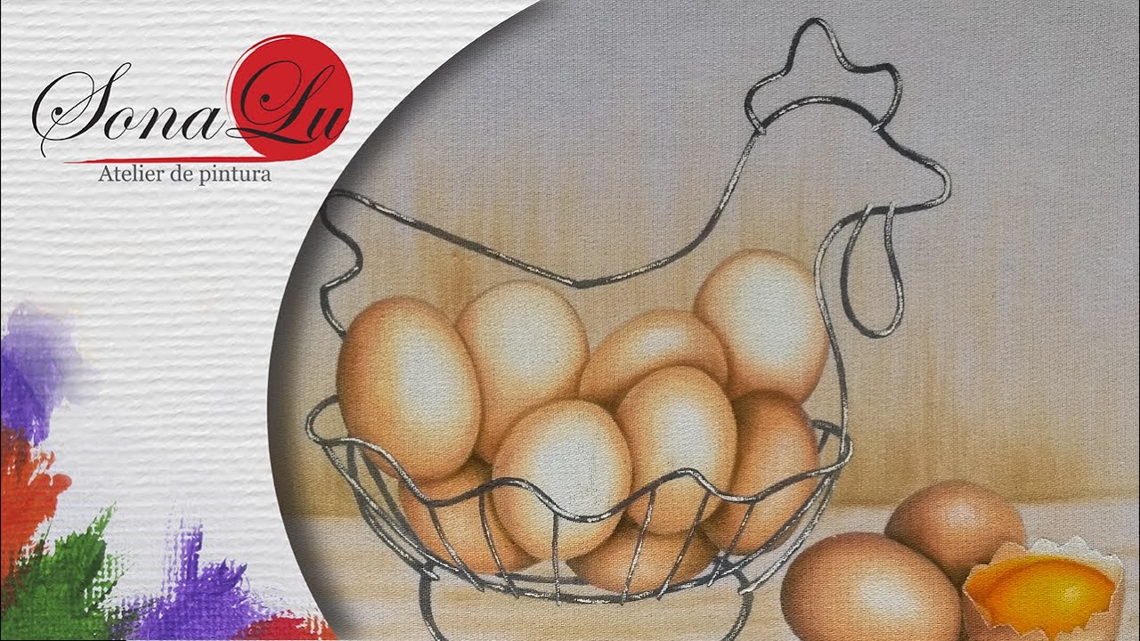 Aula 555 - Galinha de Arame com Ovos em Pano de Prato