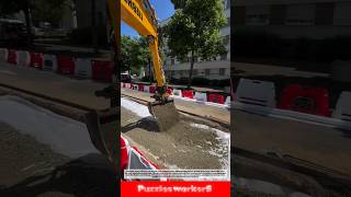 Amazing Excavator Gravel Backfilling Process! Fast Road Foundation Construction #shorts