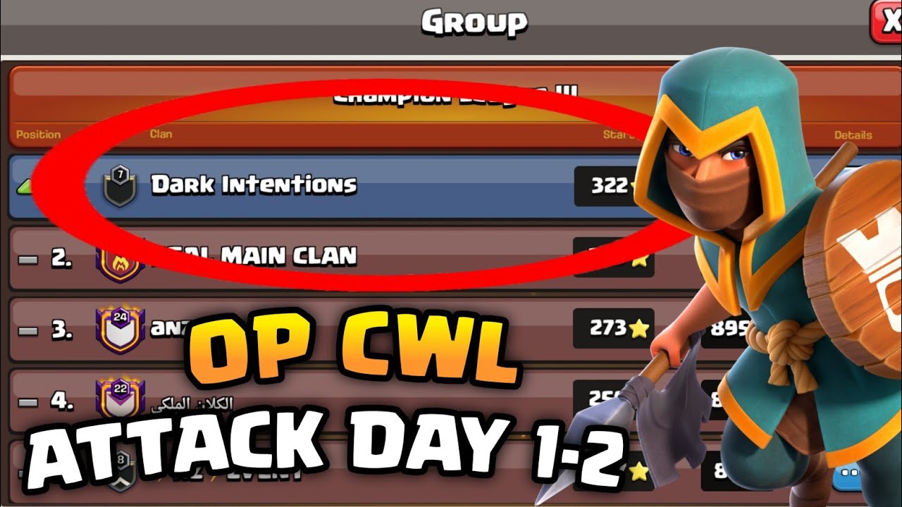 Best CWL Attacks from War Encounter Day 1-2 | Clash of Clans - YouTube
