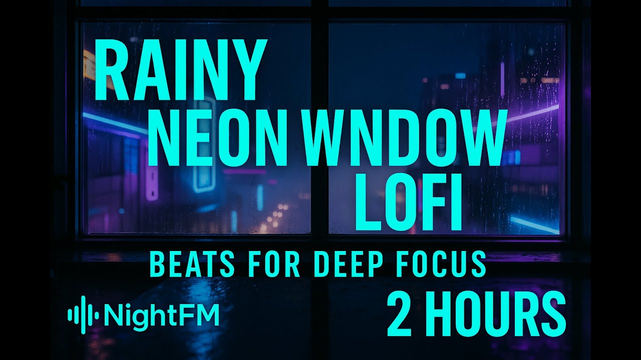 Rainy Neon Window 🌧 Lofi Beats for Deep Focus & Late-Night Study - YouTube