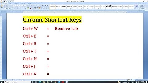Chrome shortcuts keys 💻⌨️🤔 #chromakey #chrome