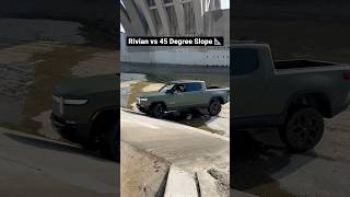 Rivian Electric Truck Attempts 45 DEGREE Climb!