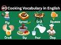 Cooking Action Words for Kids / 50 Easy Verbs to Learn👩‍🍳👨‍🍳