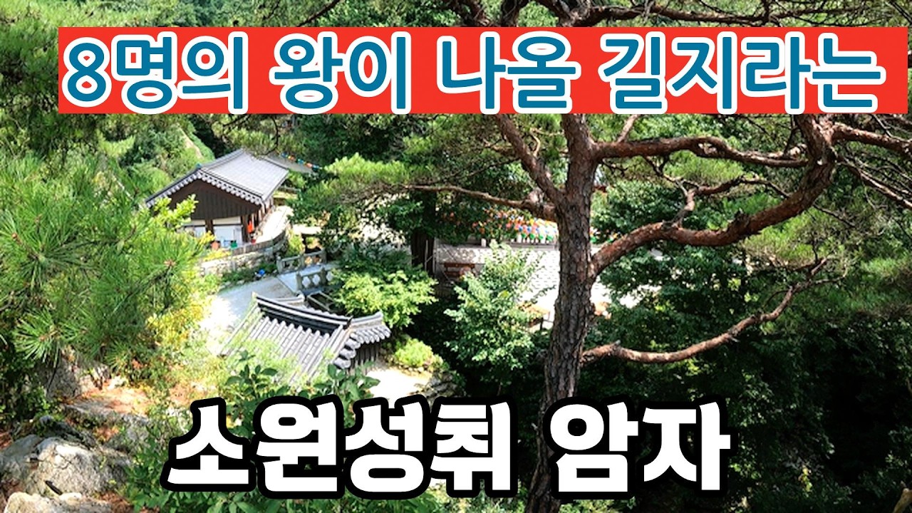 유명인사들이 줄지어 찾는다는 이곳!  8명의 왕이 나올 길지라는 왕의숲속 깊은 오지암자