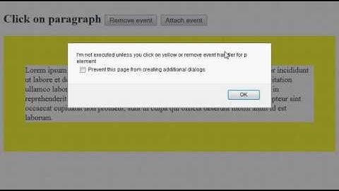jQuery Events Tutorial