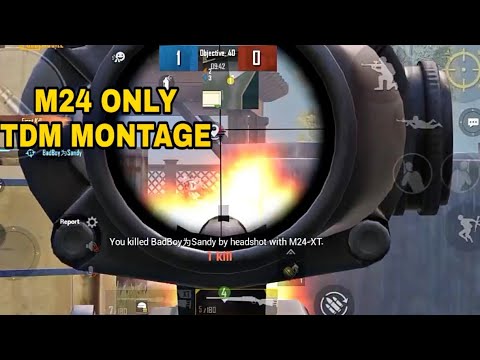PUBG MOBILE || M24 ONLY TDM MONTAGE - YouTube